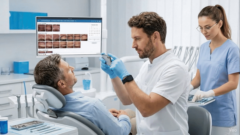 Application mobile Dental Studio Pro pour transfert photo instantané